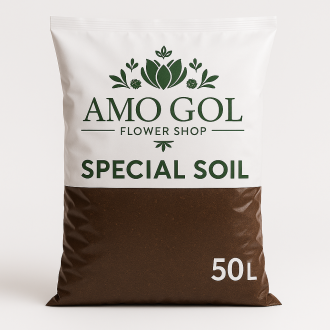خرید خاک آپارتمانی عموگل بسته 50 لیتری، محصول مخصوص گل و گیاه خانگی