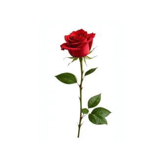 تصویر یک شاخه رز که نشانه عشق و محبت است